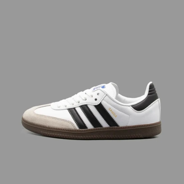 آدیداس سامبا سفید/مشکی/قهوه ای | Adidas Samba OG White/Black/Brown