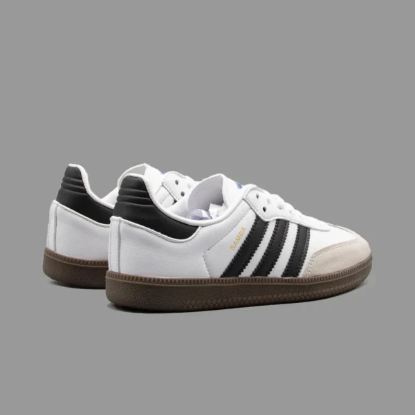 آدیداس سامبا سفید/مشکی/قهوه ای | Adidas Samba OG White/Black/Brown - Image 3