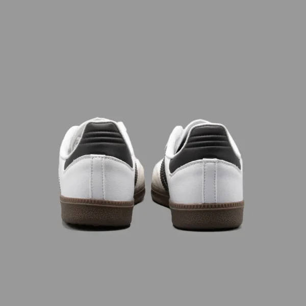 آدیداس سامبا سفید/مشکی/قهوه ای | Adidas Samba OG White/Black/Brown - Image 4