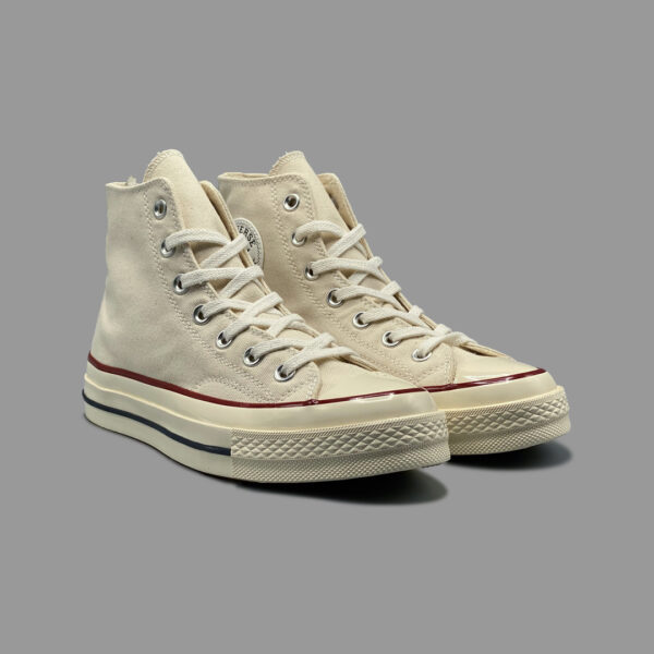 کانورس 1970s شیری ساقدار | Converse 1970s Beige White Hightop - Image 2