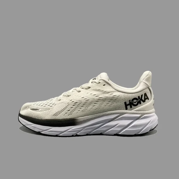 هوکا کلیفتون 8 سفید - Hoka Clifton 8 Lunar Rock / Nimbus Cloud