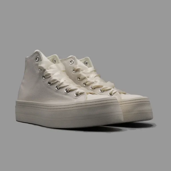 کانورس مدرن لیفت پلتفرم سفید | Converse Modern Lift Platform White - Image 2