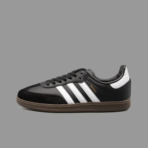 آدیداس سامبا مشکی/سفید/قهوه ای | Adidas Samba OG Black/White/Brown