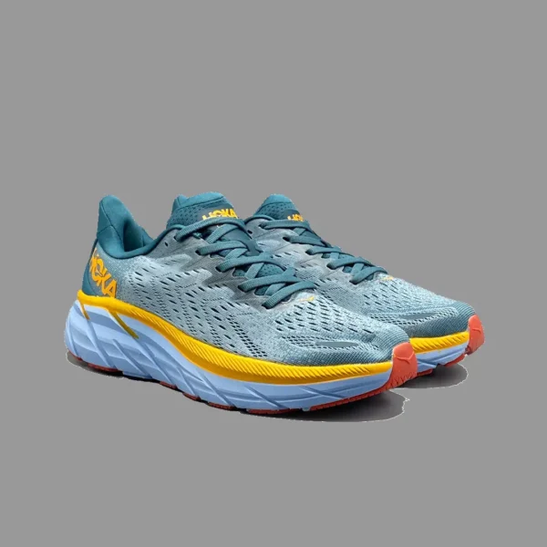 هوکا کلیفتون 8 آبی گوبلین/چشمه کوهستان | Hoka Clifton 8 Goblin Lunar Rock/Nimbus Cloud - Image 4