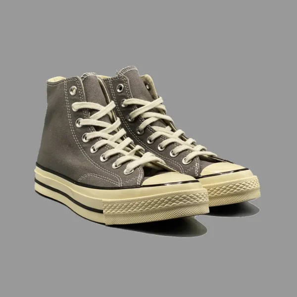 کانورس 1970 طوسی ساقدار | Converse 1970s Gray Hightop - Image 4