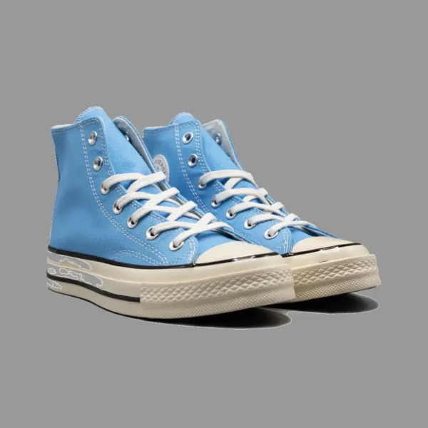 کانورس 1970 آبی آسمونی ساقدار | Converse 1970s Hawaian Blue Hightop - Image 3