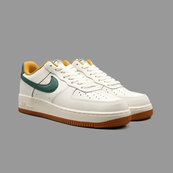 نایکی ایرفورس 1 بژ/سبز | Nike Air Force 1 Beige/Green - Image 2