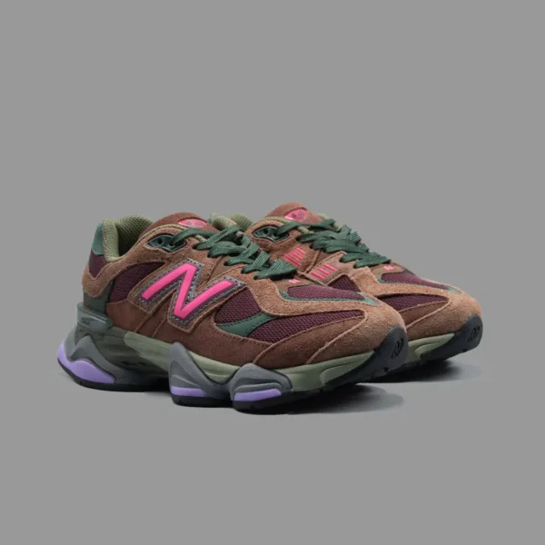 نیوبالانس 9060 ریچ اوک شرابی | New Balance 9060 Rich Oak/Burgundy - Image 2
