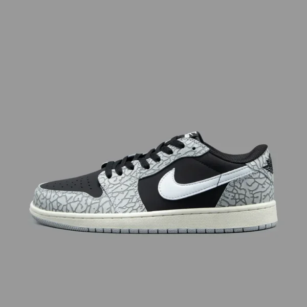 نایکی جردن 1 ساق کوتاه بلک سمنت | Nike Jordan 1 Low Black Cement