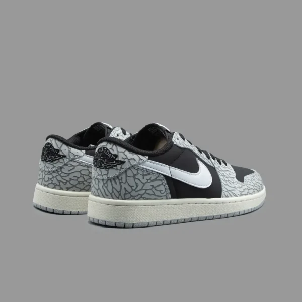 نایکی جردن 1 ساق کوتاه بلک سمنت | Nike Jordan 1 Low Black Cement - Image 3
