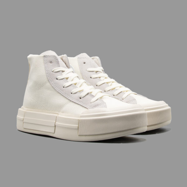 کانورس کروز شیری ساقدار | Converse Cruise Beige White Hightop - Image 2