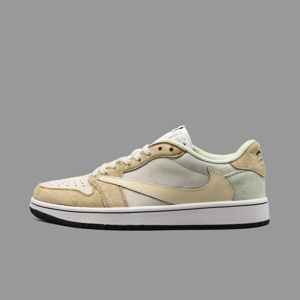 نایکی جردن 1 ساق کوتاه ترویس اسکات کرم زرد | Nike Jordan 1 Low Travis Scott Cream/Yellow