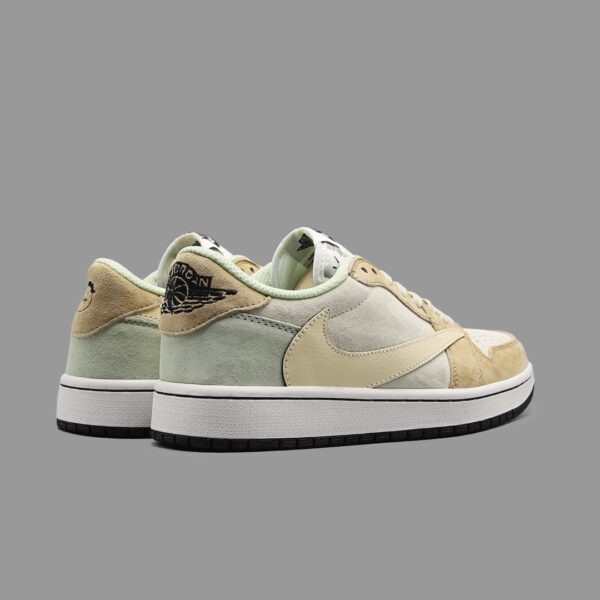 نایکی جردن 1 ساق کوتاه ترویس اسکات کرم زرد | Nike Jordan 1 Low Travis Scott Cream/Yellow - Image 3