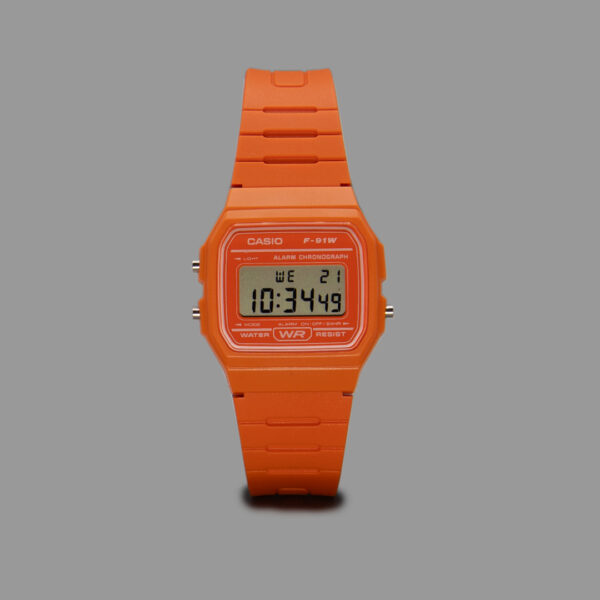 ساعت کاسیو یونیسکس نارنجی| Casio F91-W Unisex Orange