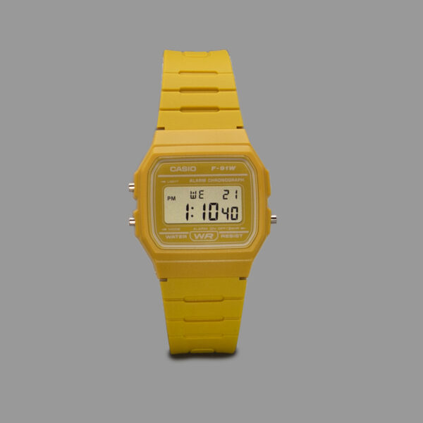 ساعت کاسیو یونیسکس زرد| Casio F91-W Unisex Yellow