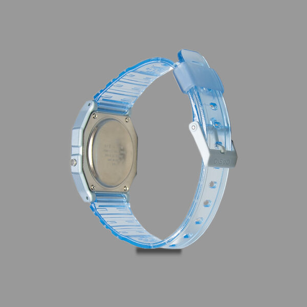 ساعت کاسیو یونیسکس آبی شفاف| Casio F-91WS-7 Unisex Transparent Blue - Image 3