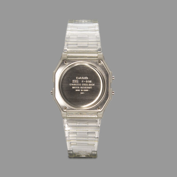 ساعت کاسیو یونیسکس شفاف| Casio F-91WS-7 Unisex Transparent - Image 2
