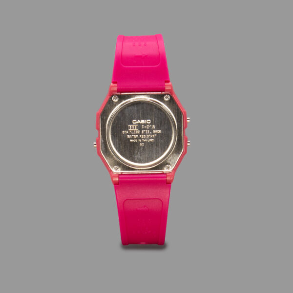 ساعت کاسیو یونیسکس صورتی تیره| Casio F91-W Unisex Dark Pink - Image 2