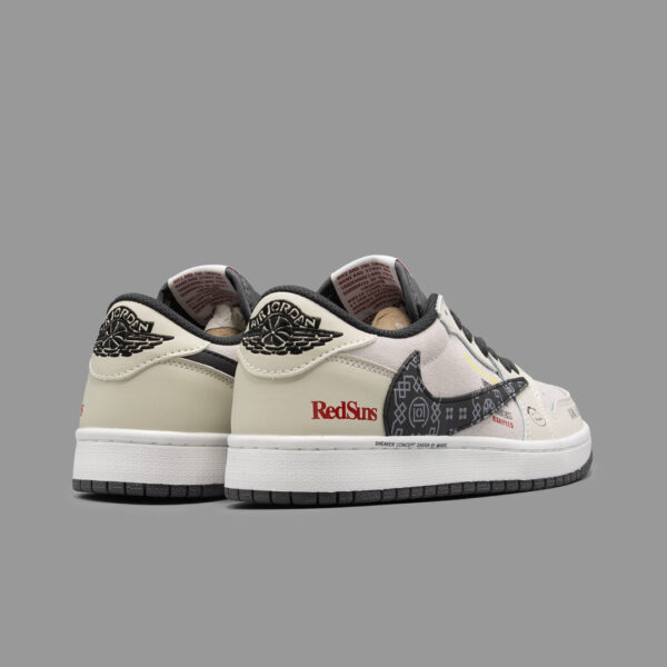 نایکی جردن 1 ساق کوتاه ترویس اسکات ردسانز | Nike Jordan 1 Low Travis Scott RedSuns - Image 3