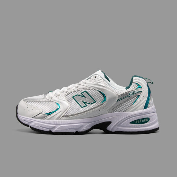نیوبالانس 530 سفید فیروزه ای | New Balance 530 White Persian Green