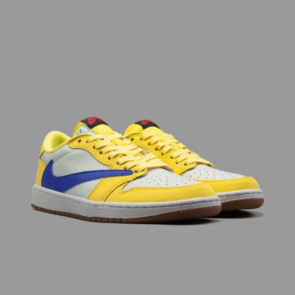 نایکی جردن 1 ساق کوتاه ترویس اسکات قناری | Nike Jordan 1 Low Travis Scott Canary - Image 2