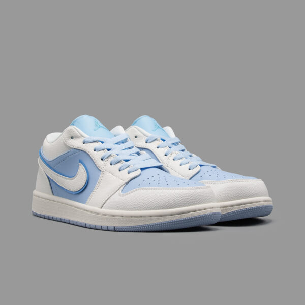 نایکی جردن 1 ساق کوتاه ریورس ایس بلو | Nike Jordan 1 Reverse Ice Blue - Image 2