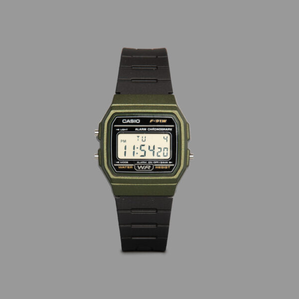 ساعت کاسیو یونیسکس مشکی سبز | Casio F91-W Unisex Black Green