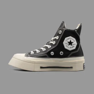 کانورس اسکوئرد مشکی ساق بلند | Converse De Luxe Squared Black Hightop