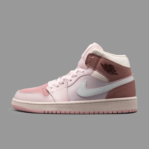 نایکی جردن 1 مید دیجیتال پینک | Nike Air Jordan 1 Mid Digital Pink