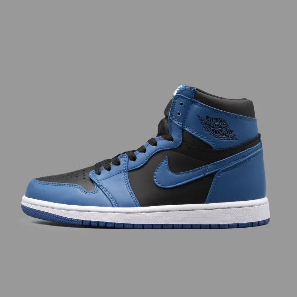 نایکی جردن 1 دارک مارینا رویال آبی مشکی ساقدار |  Nike Air Jordan 1 High Dark Marina Royal Blue Black