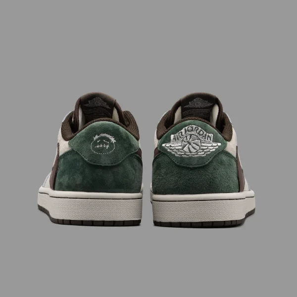 نایکی جردن 1 ترویس اسکات آبی سبز ساق کوتاه | Nike Air Jordan 1 Low Travis Scott Blue Green - Image 4