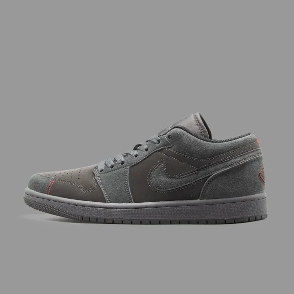 نایکی جردن 1 کرفت طوسی تیره ساق کوتاه | Nike Air Jordan 1 Low SE Craft Dark Smoke Grey