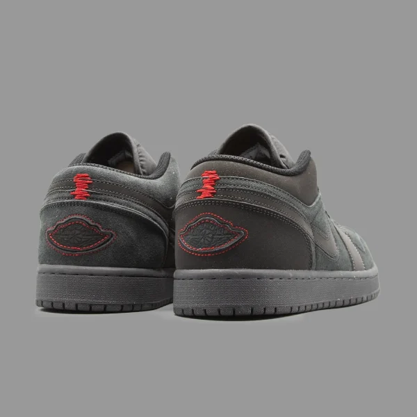 نایکی جردن 1 کرفت طوسی تیره ساق کوتاه | Nike Air Jordan 1 Low SE Craft Dark Smoke Grey - Image 3