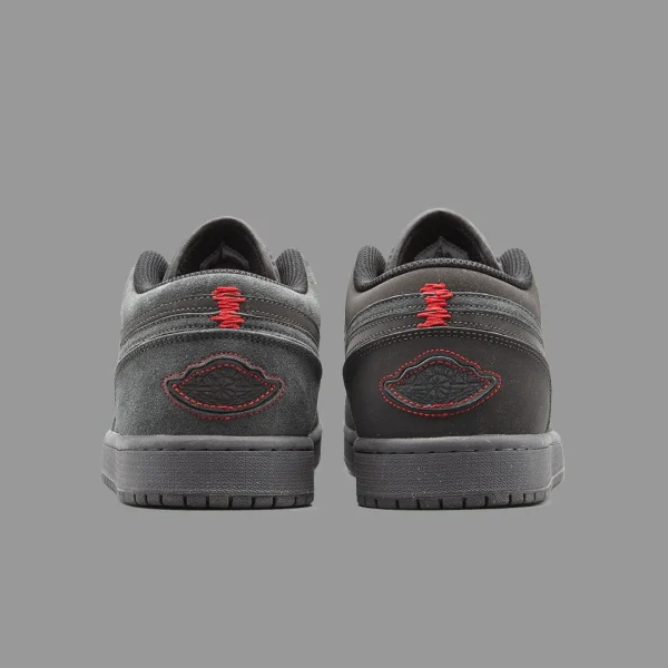 نایکی جردن 1 کرفت طوسی تیره ساق کوتاه | Nike Air Jordan 1 Low SE Craft Dark Smoke Grey - Image 4