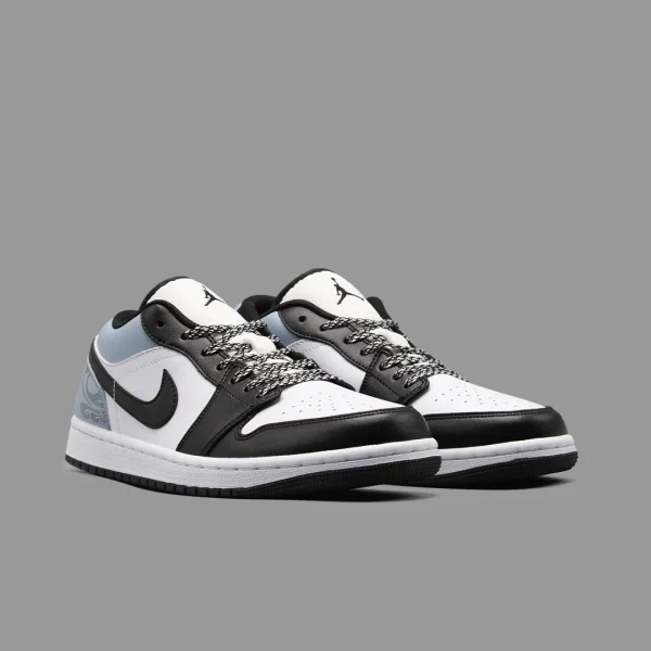 نایکی جردن 1 کاستوم آبی سفید ساق کوتاه | Nike Air Jordan 1 Low OG Costume Blue White - Image 2