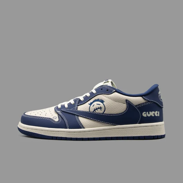 نایکی جردن 1 ترویس اسکات گوچی آبی ساق کوتاه | Nike Air Jordan 1 Low OG Travis Scott Gucci Blue