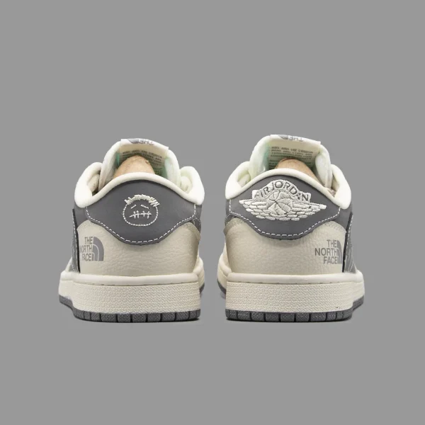 نایکی جردن 1 ترویس اسکات نورث فیس طوسی ساق کوتاه | Nike Air Jordan 1 Low OG Travis Scott North Face - Image 4