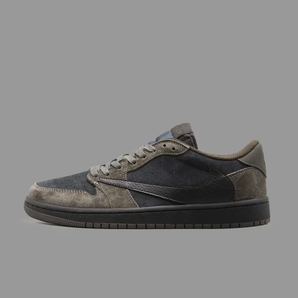 نایکی جردن 1 ترویس اسکات مشکی قهوه ای ساق کوتاه | Nike Air Jordan 1 Low OG Travis Scott Black Brown