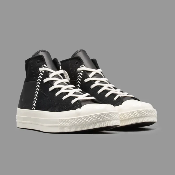 کانورس کرفتد میکس مشکی ساقدار | Converse Crafted Mixed Material Black Hightop - Image 2