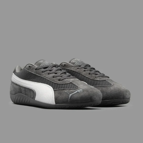 پوما اسپیدکت طوسی تیره نقره ای | Puma Speedcat Dark Grey Silver - Image 2