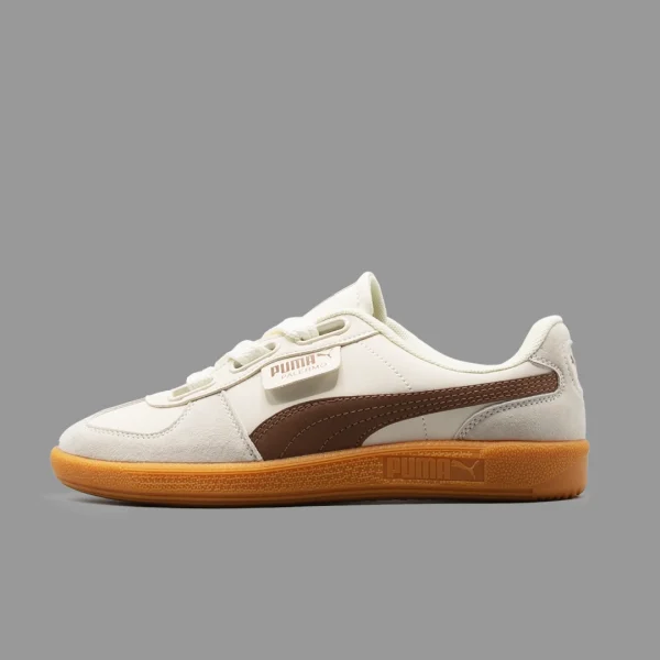 پوما پالرمو سفید قهوه ای | Puma Palermo White Brown