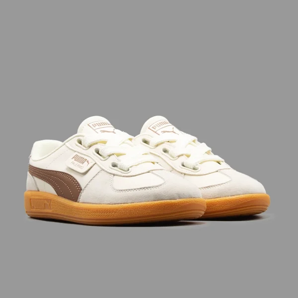 پوما پالرمو سفید قهوه ای | Puma Palermo White Brown - Image 2