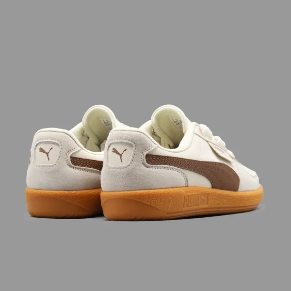 پوما پالرمو سفید قهوه ای | Puma Palermo White Brown - Image 3