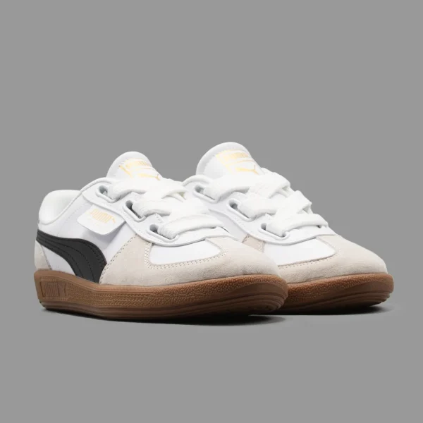 پوما پالرمو سفید مشکی | Puma Palermo White Black - Image 2
