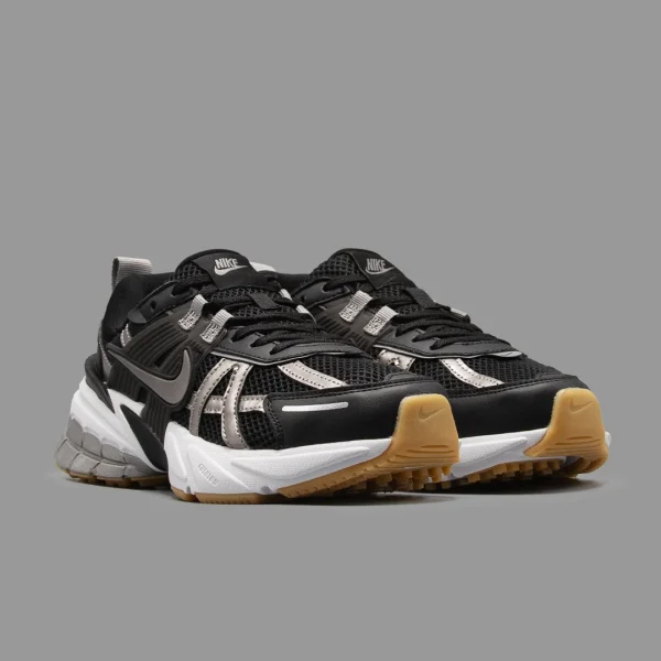 نایکی وی تو کی مشکی نقره ای | Nike V2K Run Black Silver - Image 2