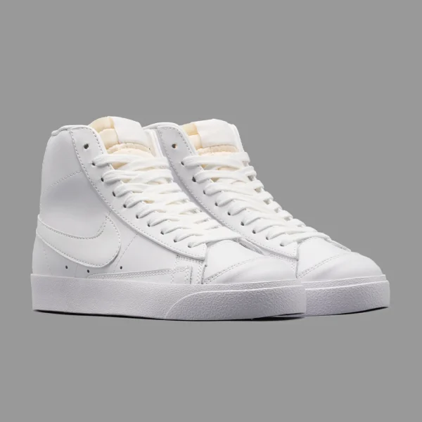 نایکی بلیزر تمام سفید ساقدار | Nike Blazer Mid 77 Vintage All White - Image 2