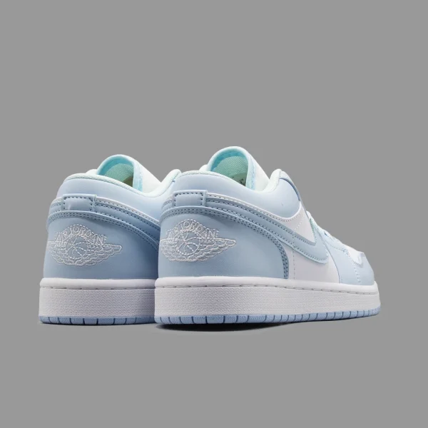 نایکی جردن 1 آیس بلو ساق کوتاه  | Nike Jordan 1 Ice Blue - Image 3