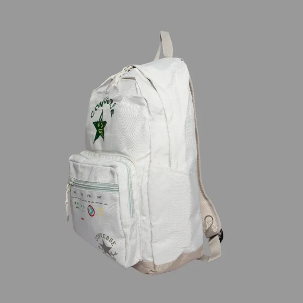 کوله پشتی کانورس بیسیک کرم پسته ای طرحدار | Converse Backpack Basic Pink Red - Image 3