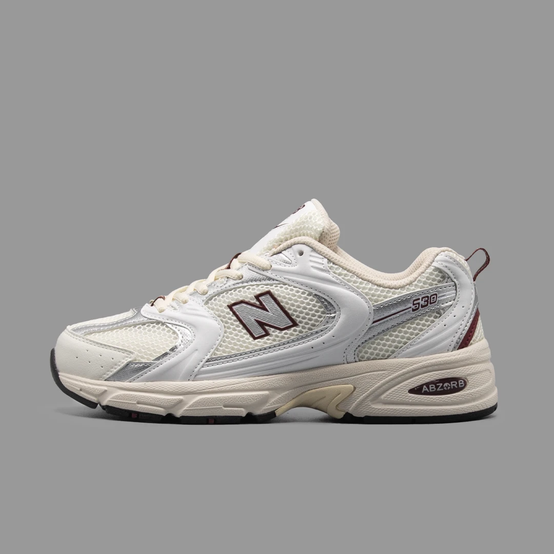 نیوبالانس 530 سفید زرشکی | New Balance 530 White Mercury Red