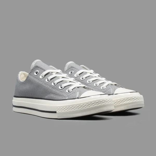 کانورس آل استار 1970 طوسی ساق کوتاه | Converse All Star Chuck Taylor 1970s Stone Grey Lowhtop - Image 2